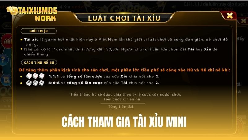 Cách tham gia mini tài xỉu chuẩn và đầy đủ nhất