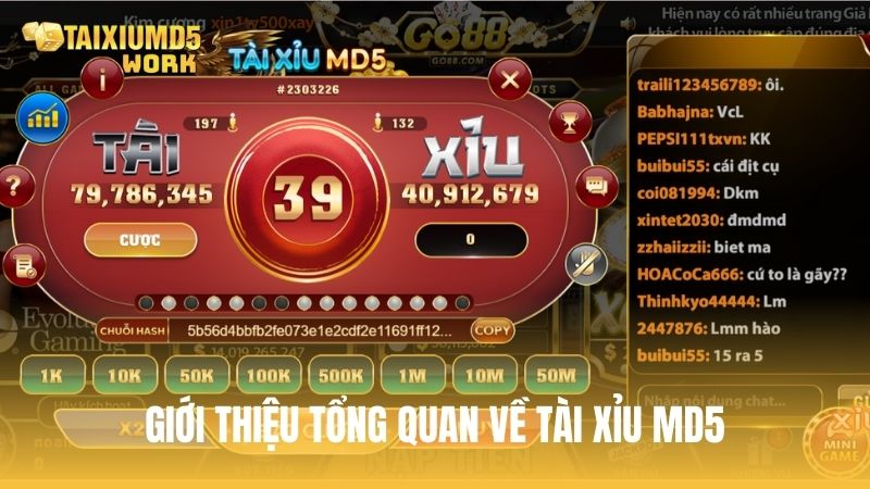 Tài Xỉu MD5 là phiên bản cược trực tuyến theo chuỗi thuật toán Message-Digest Algorithm 5