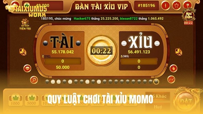 Quy luật chơi tài xỉu trên Momo chuẩn xác